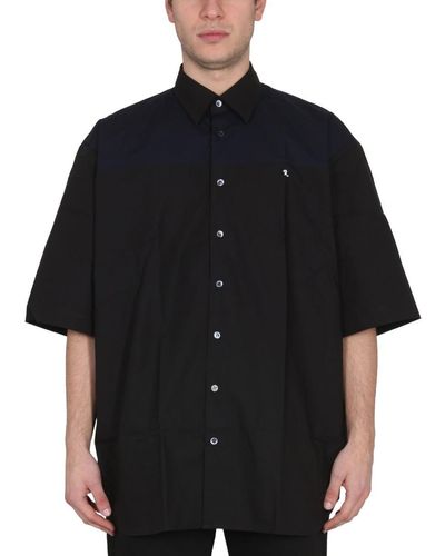 Raf Simons Two-Tone American Shirt - Black