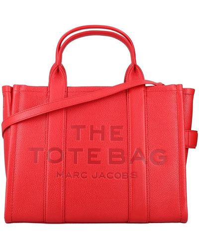 Marc Jacobs The Leather Medium Tote Bag - Red