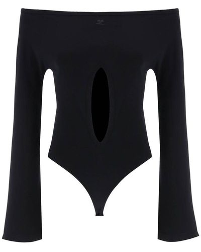 Courreges Courreges "Jersey Body With Cut-Out - Black