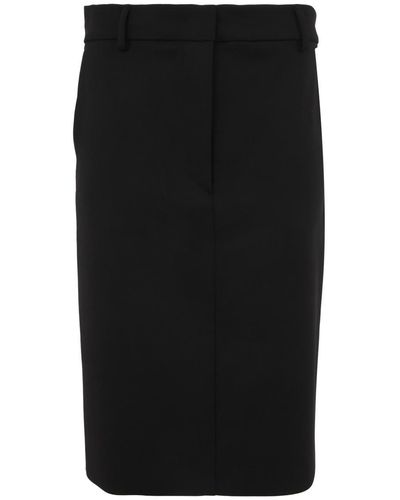 Sportmax Straight-fit Stretch Skirt - Black