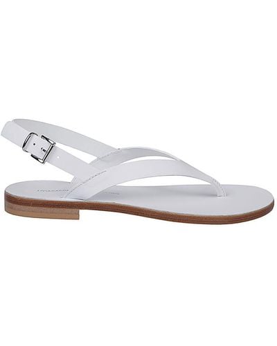 Liviana Conti Leather Thong Sandals - White