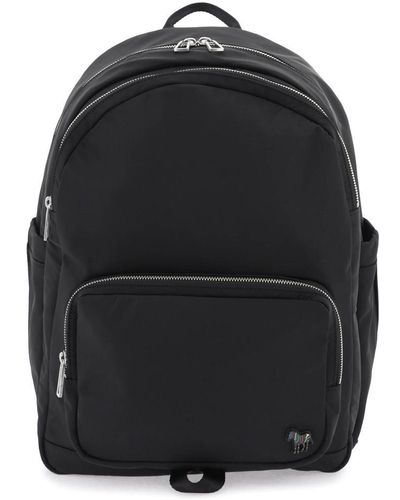 PS by Paul Smith Nylon Backpack With Zebra Detail - Black