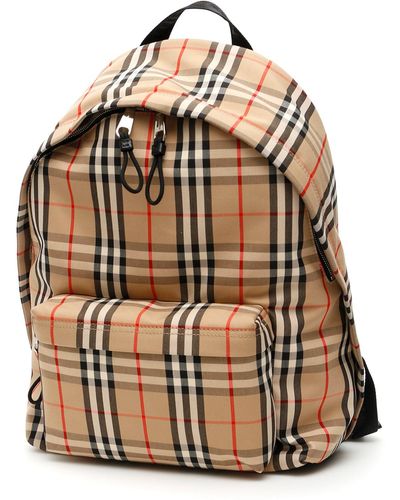 Burberry Vintage Check Fabric Jett Backpack - Multicolour