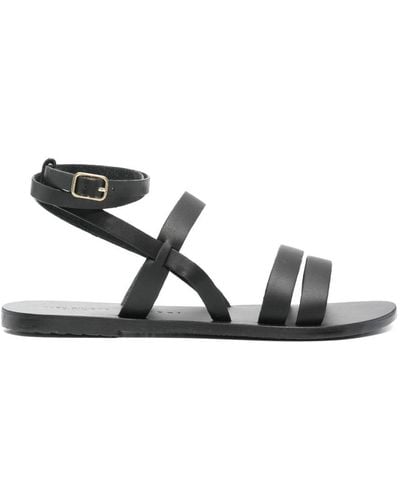Manebí Gladiator Leather Sandals - Black