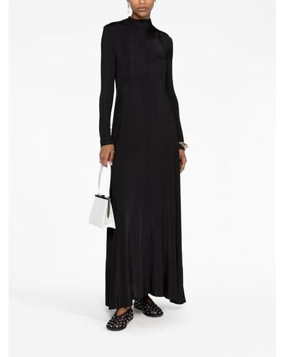 Jil Sander High-neck Long-sleeve Dress - Black