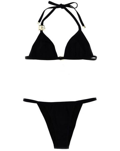 Dolce & Gabbana Logo Bikini Beachwear - Black