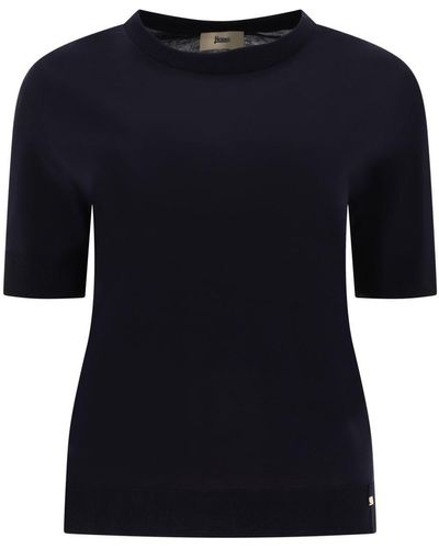 Herno "Glam Knit" T-Shirt - Black