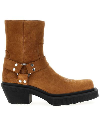 VTMNTS 'neo Western Harness' Ankle Boots - Brown