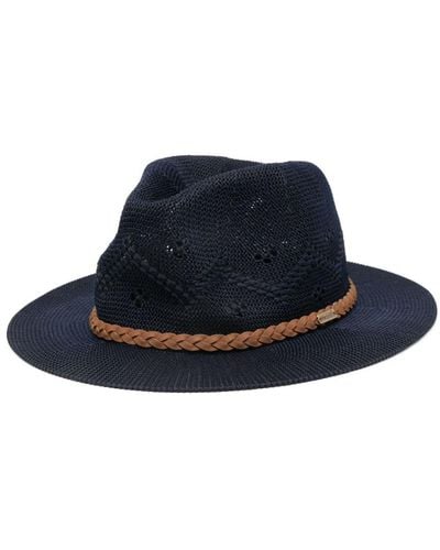 Barbour Flowerdale Trilby Summer Hat Accessories - Blue