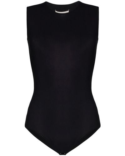Maison Margiela Round Neck Jersey Bodysuit - Black
