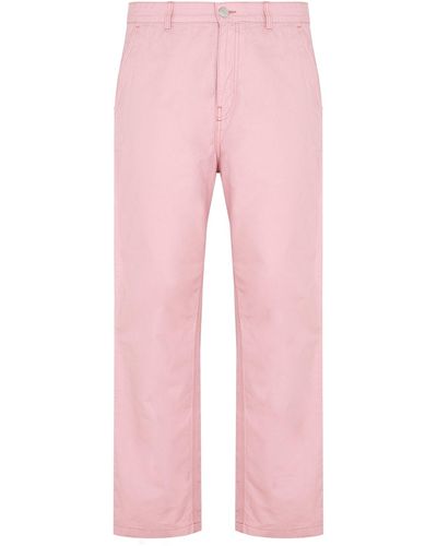 Ami Paris Worker Fit Trousers - Pink