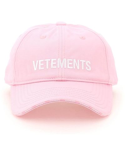 Vetements Logo Baseball Hat - Pink