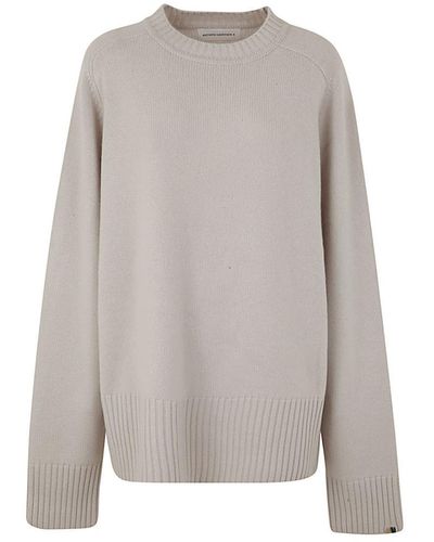 Extreme Cashmere N236 Mama Roundneck Oversized Pullover Clothing - Gray