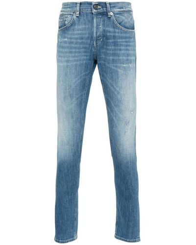 Dondup George Skinny Fit Stretch Cotton Jeans - Blue