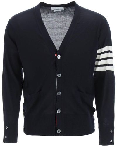 Thom Browne 4 Bar Cardigan - Blue