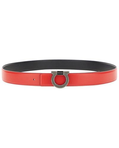 Ferragamo Leather Belt - Red
