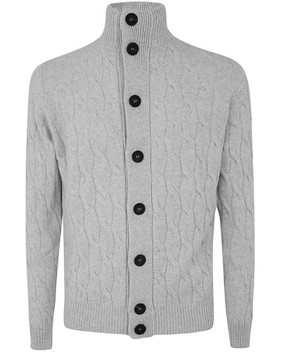 FILIPPO DE LAURENTIIS Wool Cashmere Blouson With Braid Clothing - Grey