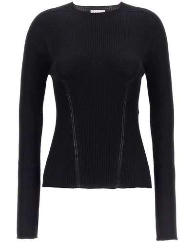 Lanvin Ribbed Sweater Sweater, Cardigans - Blue
