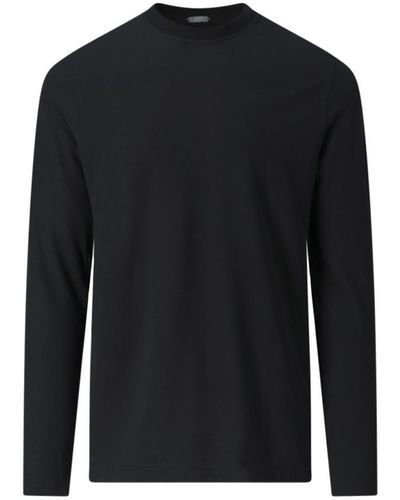 Zanone T-Shirts And Polos - Black