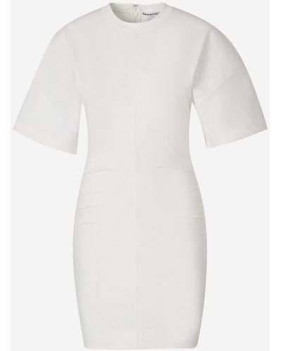 Alexander Wang Plain Mini Dress - White