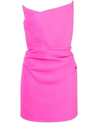 Roland Mouret Asymmetric Structured Minidress - Pink