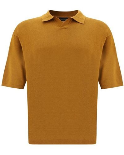 Roberto Collina Polo Shirts - Yellow