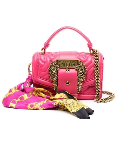 Versace Drew Baroque-buckle Tote Bag - Pink