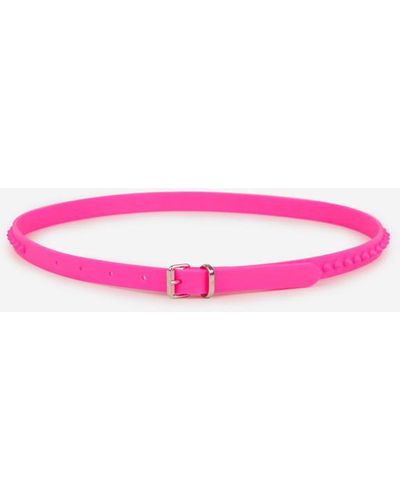 Christian Louboutin Loubilink Rubber Belt - Pink