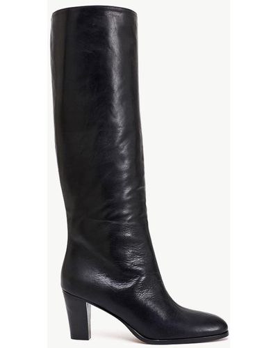 Giuliva Heritage 70 Leather Knee Boots Shoes - Black