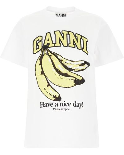 Ganni T-Shirt - Metallic