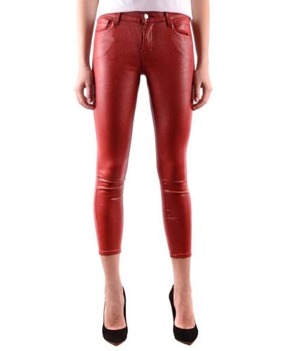 J Brand Red Cotton Jeans