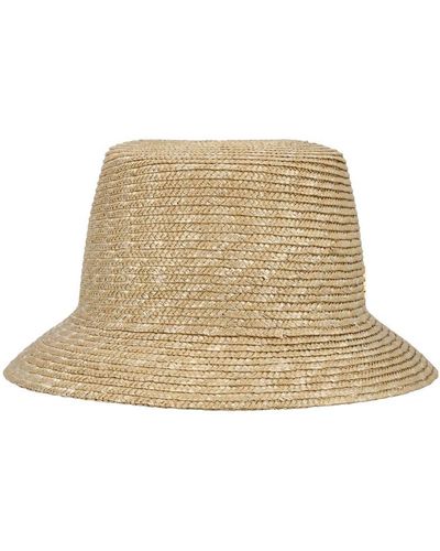 Saint Laurent Maglina Straw Bucket Hat - Natural