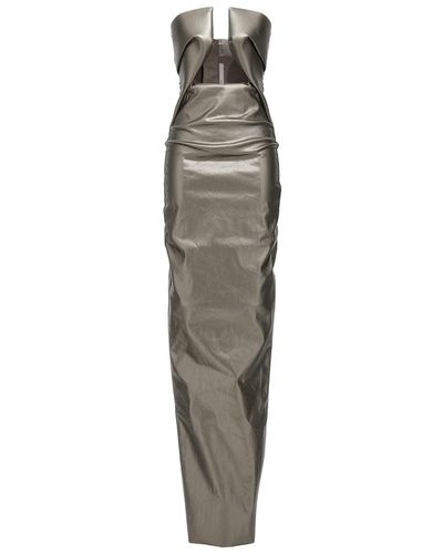 Rick Owens 'Prown Gown' Long Dress - Metallic