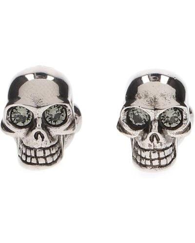 Alexander McQueen Twin Skulls Jewelry - Metallic