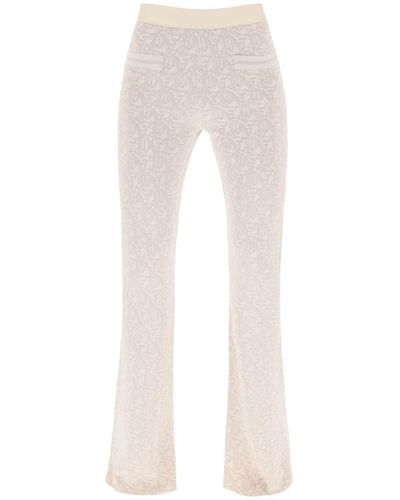 Palm Angels Monogram Trousers - White