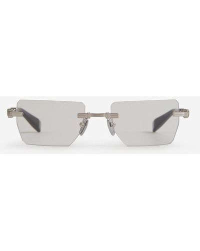 Balmain Rectangular Sunglasses - White