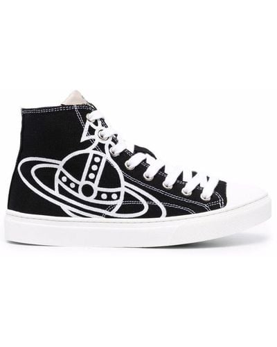 Vivienne Westwood Orb-print High-top Trainers - White