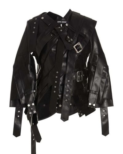 Junya Watanabe Biker Leather Jacket - Black