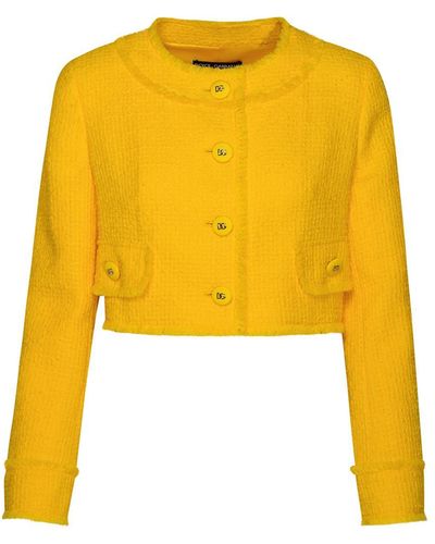 Dolce & Gabbana Wool Jacket - Yellow