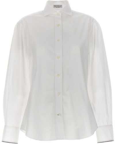 Brunello Cucinelli Monile Shirt, Blouse - White