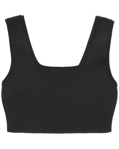 Low Classic Cropped Top - Black