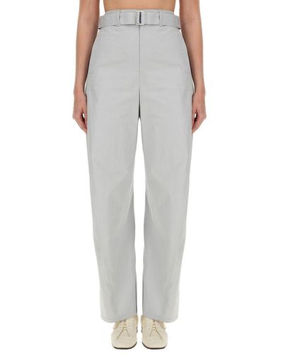 Lemaire Belted Trousers - Grey