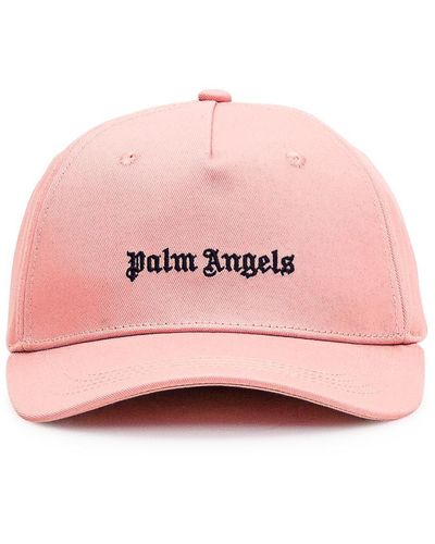 Palm Angels Hat With Logo - Pink