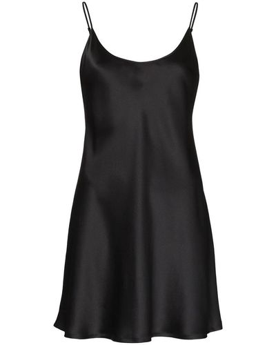 La Perla Silk Short Slipdress - Black