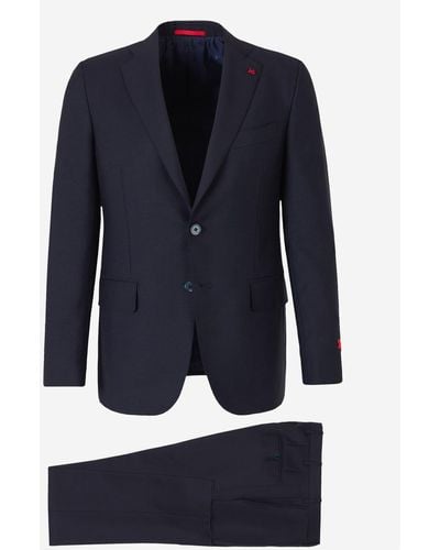 Isaia Wool Mohair Suit - Blue