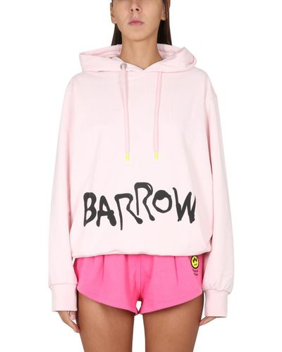 Barrow Sweatshirt With Logo Print - Pink