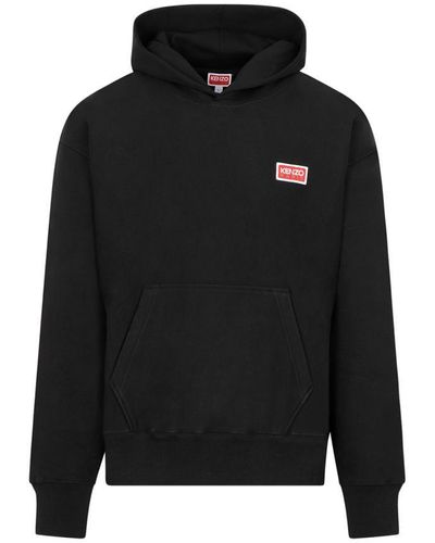 KENZO Paris Oversized Hoodie Sweatshirt - Black