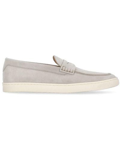 Brunello Cucinelli Flat Shoes Gray - White