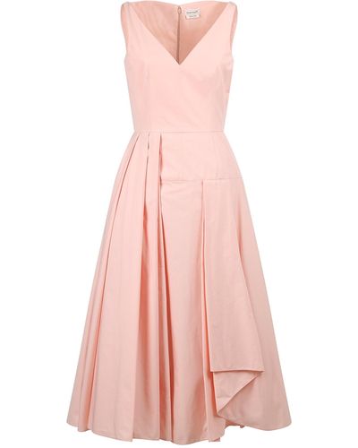 Alexander McQueen Sleeveless Dress - Pink