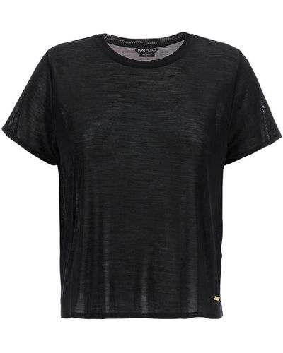 Tom Ford Silk T-shirt Black